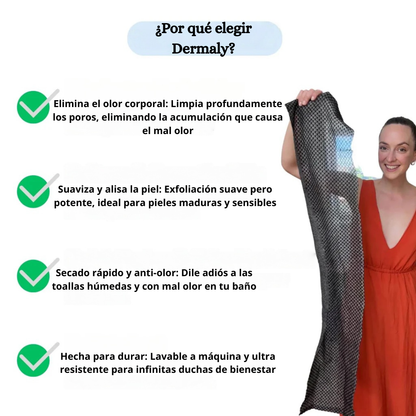 Toalla Exfoliante Antibacterial Dermaly™